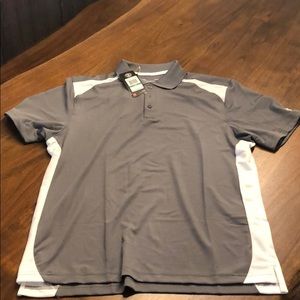 Under Armour Gray/White Polo Sport